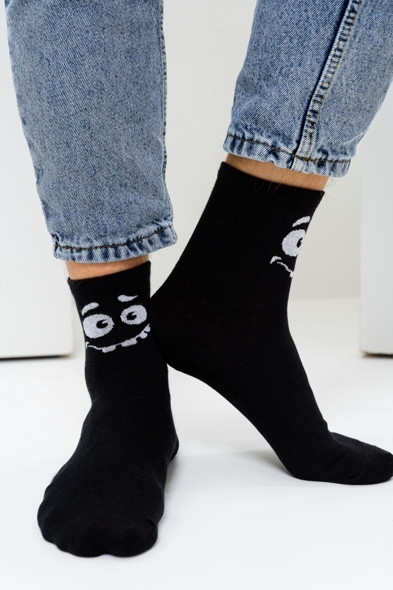 Носки стандарт Смайл (набор 3 пары) (черный)