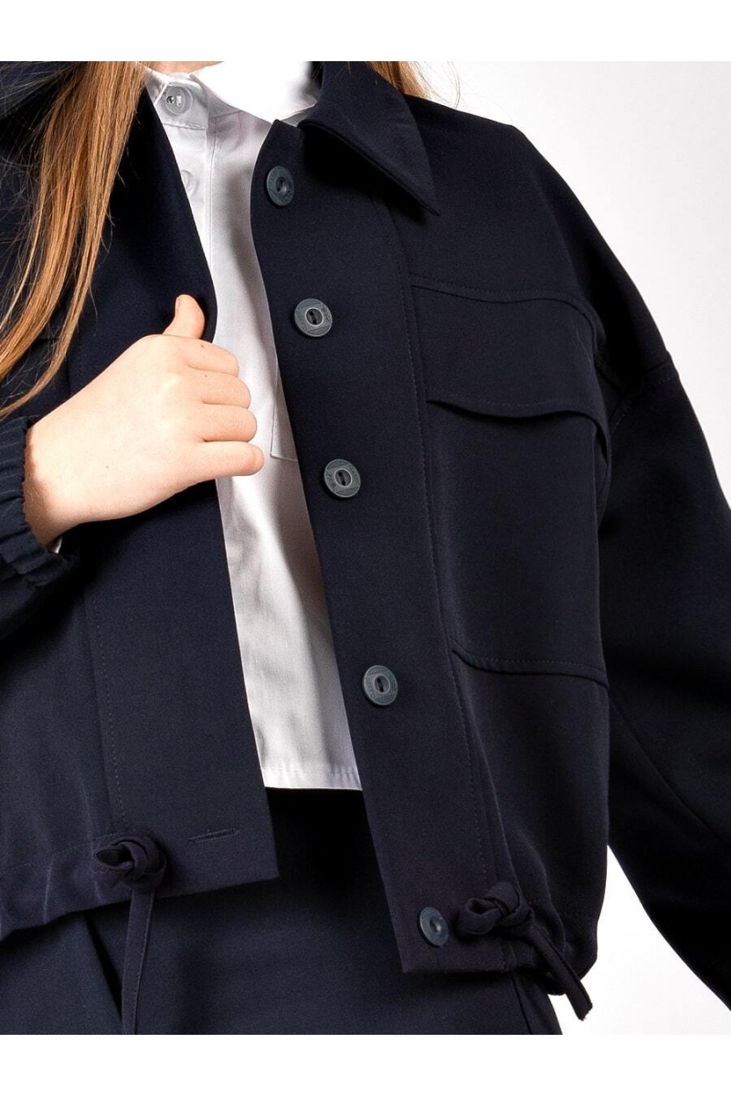 Бомбер SP2514 (темно-синий)