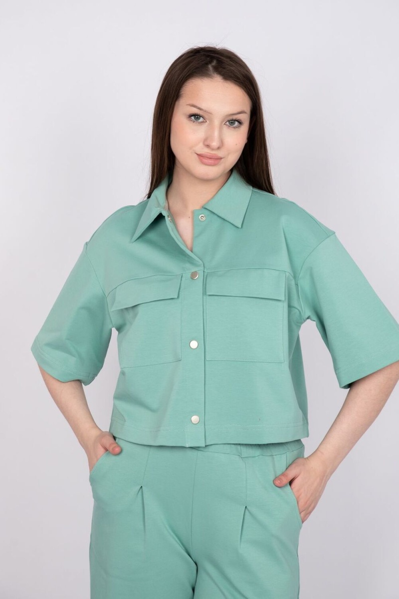 Пиджак 6395 (пыльная мята)