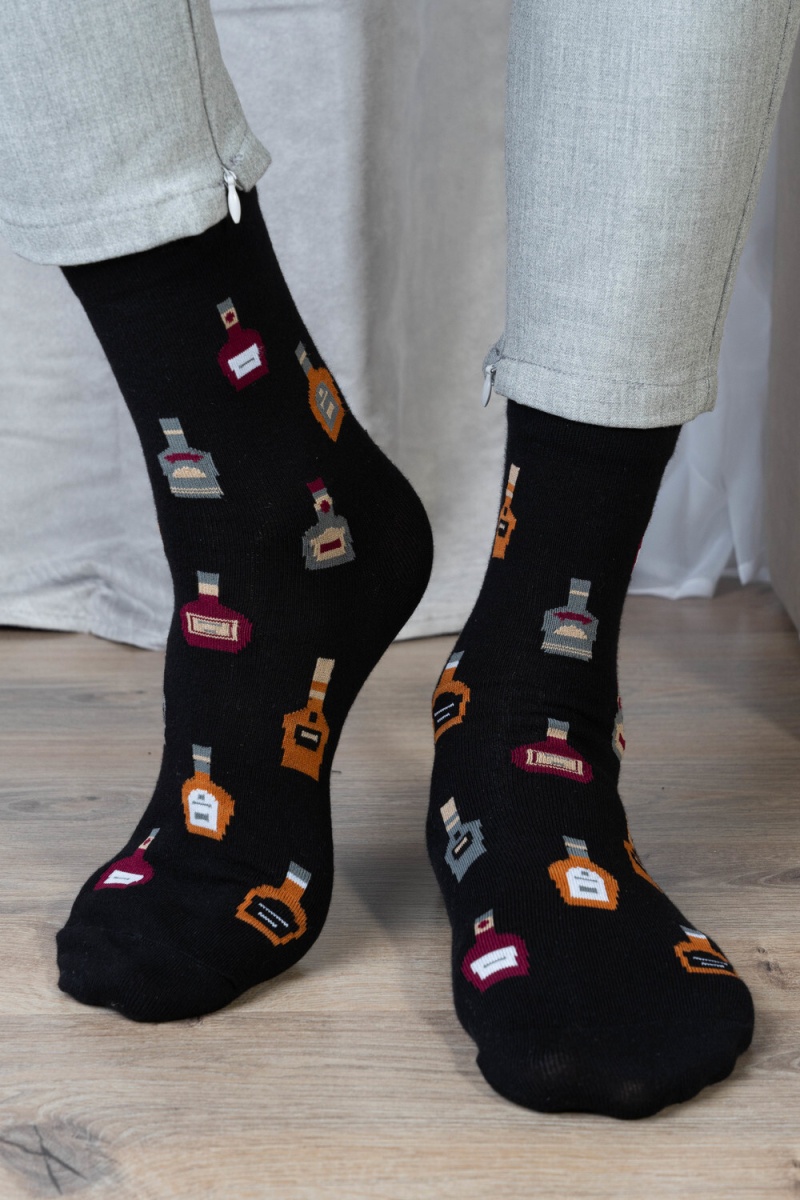 Носки стандарт Коньяк (черный)