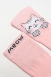 Детские гольфы Мяу (набор 2 пары) (белый+розовый)