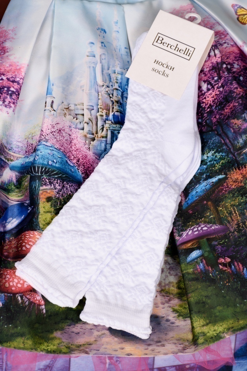 Детские гольфы Утренник (набор 3 пары) (белый)