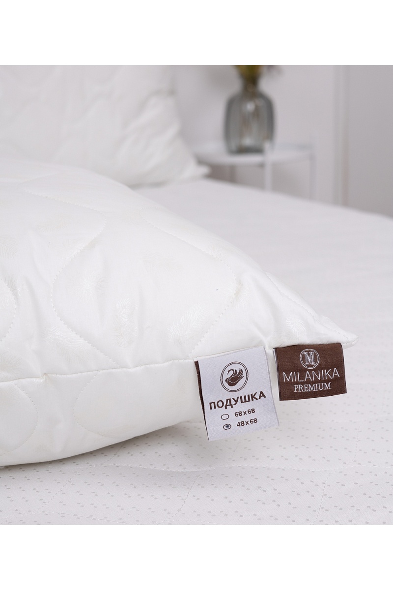 Подушка "Лебяжий пух" Премиум стеганая тематика