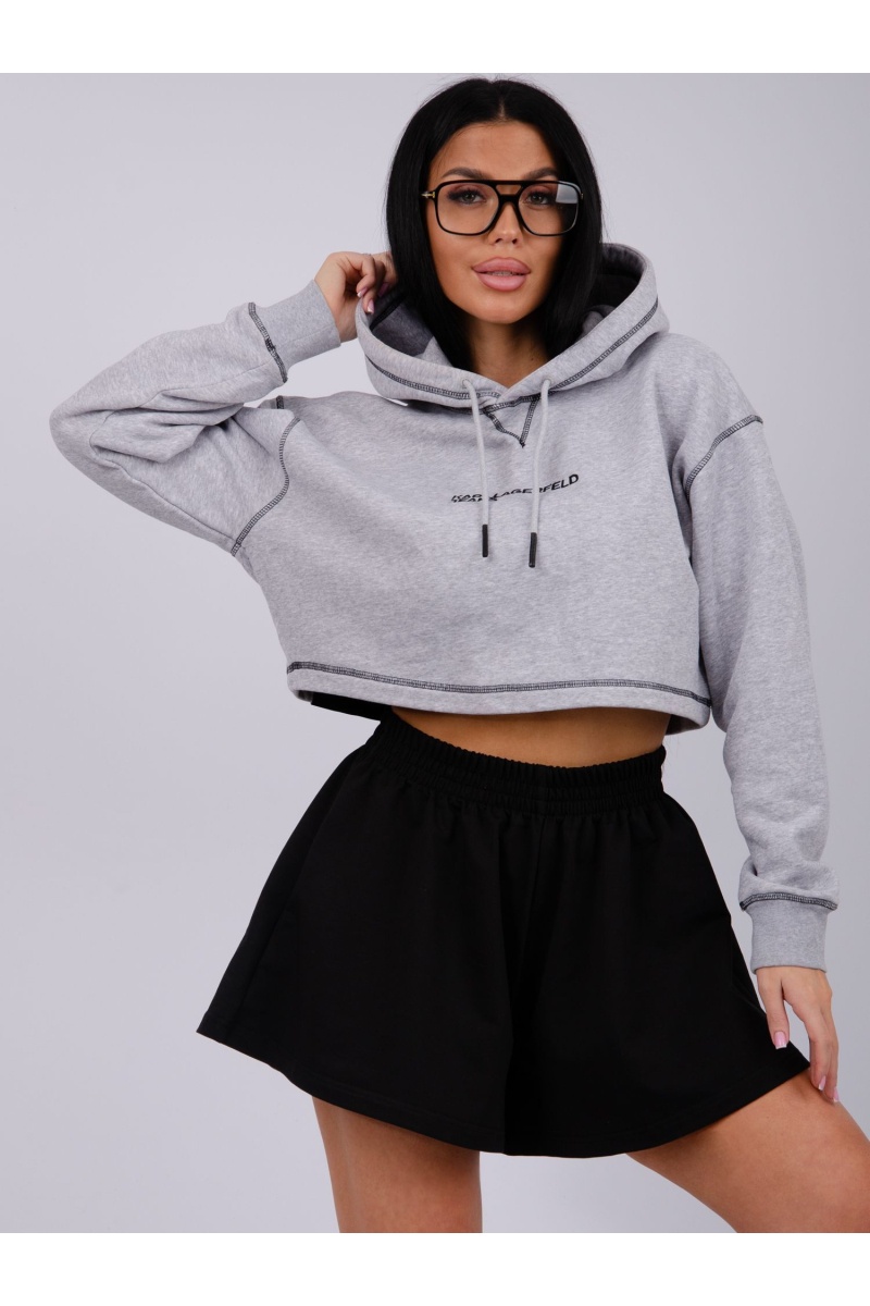 Шорты "Лолита" чёрные, футер с лайкрой