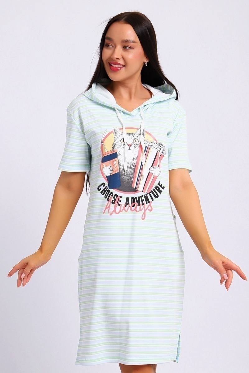 Платье ЕПЛ-1055 (светло-голубой)