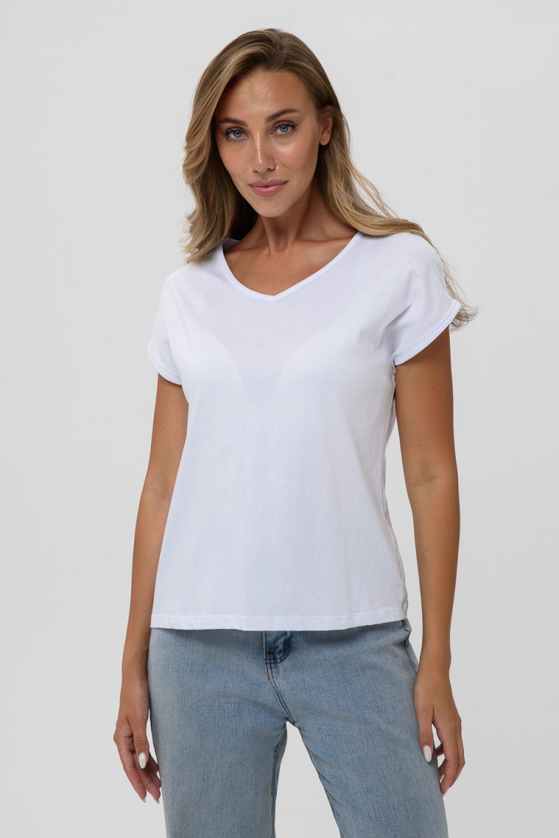 Футболка 7158/1 однотон (белый)