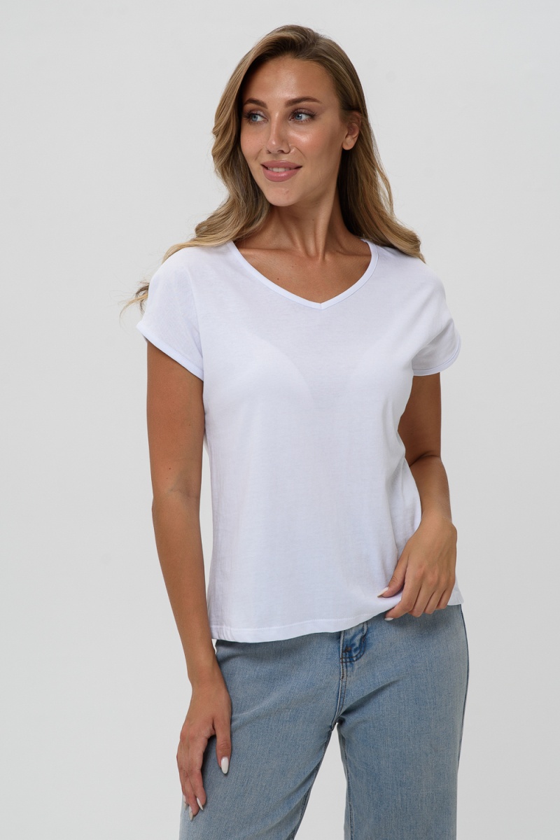 Футболка 7158/1 однотон (белый)