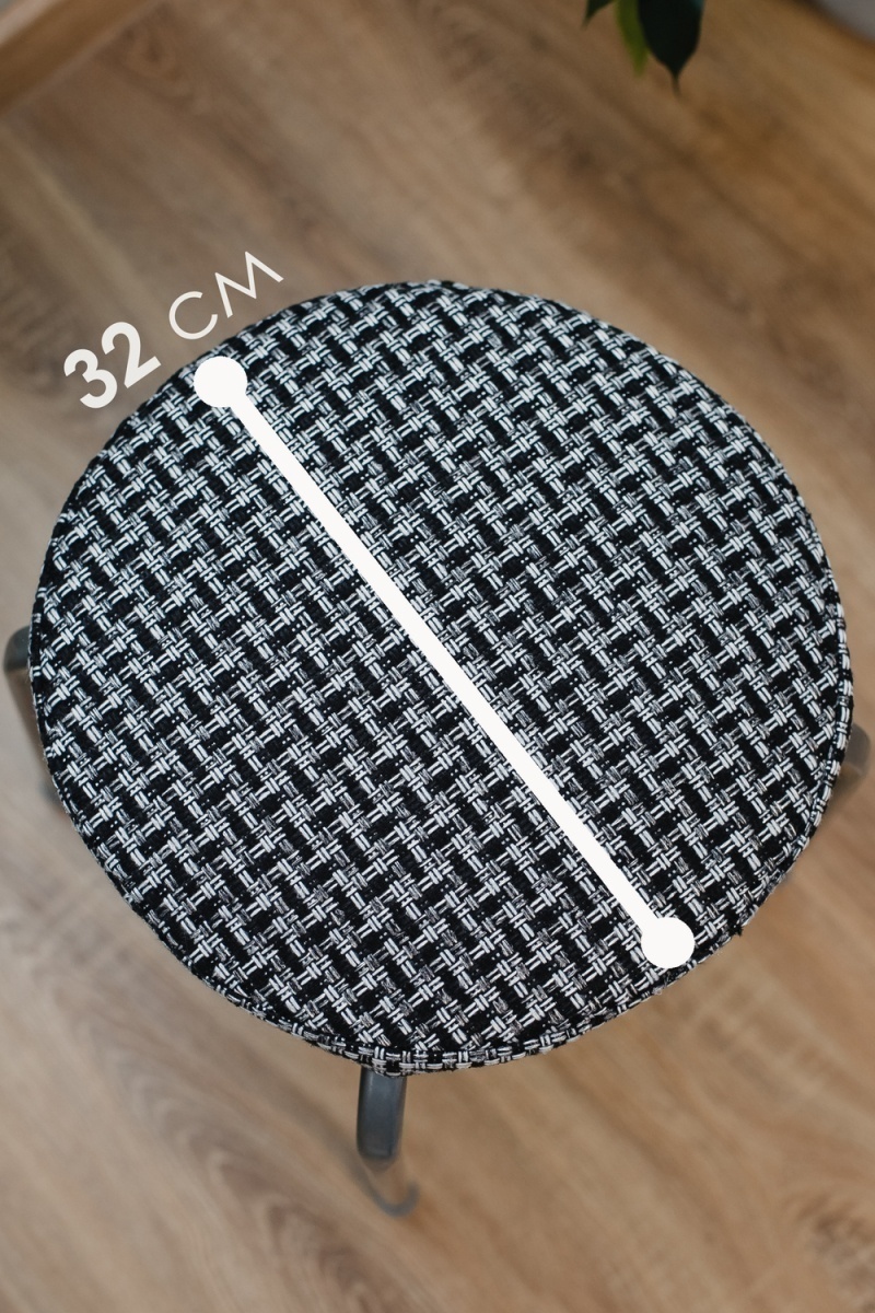 Подушка для мебели Плетенка черная 32х32 (черный)