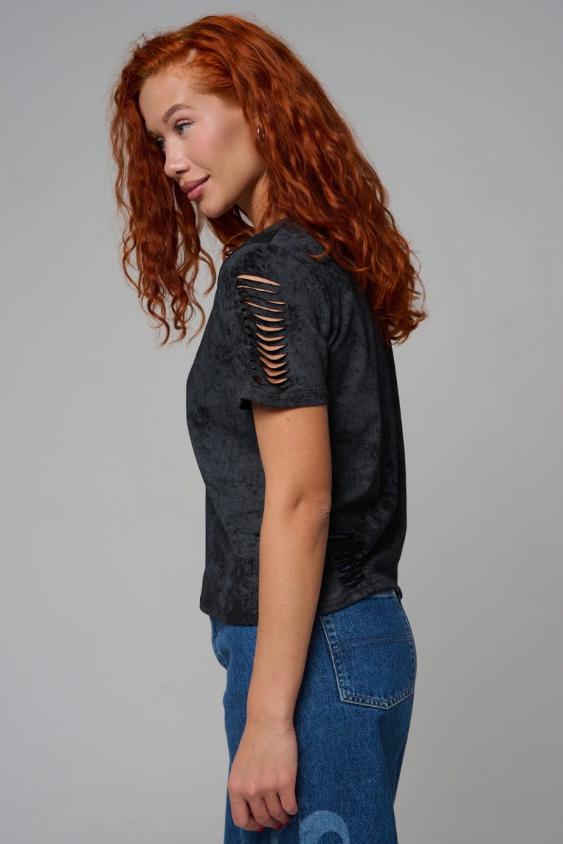 Футболка 7497 (черный винтаж)