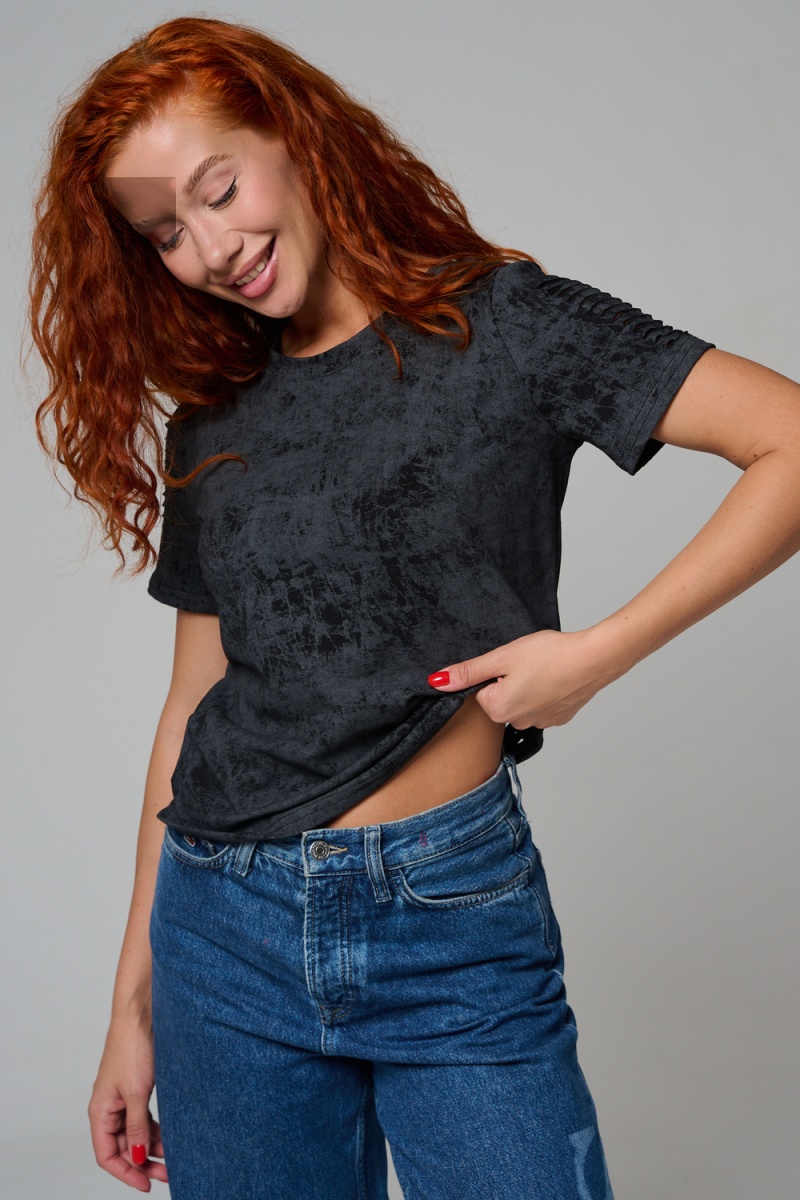 Футболка 7497 (черный винтаж)