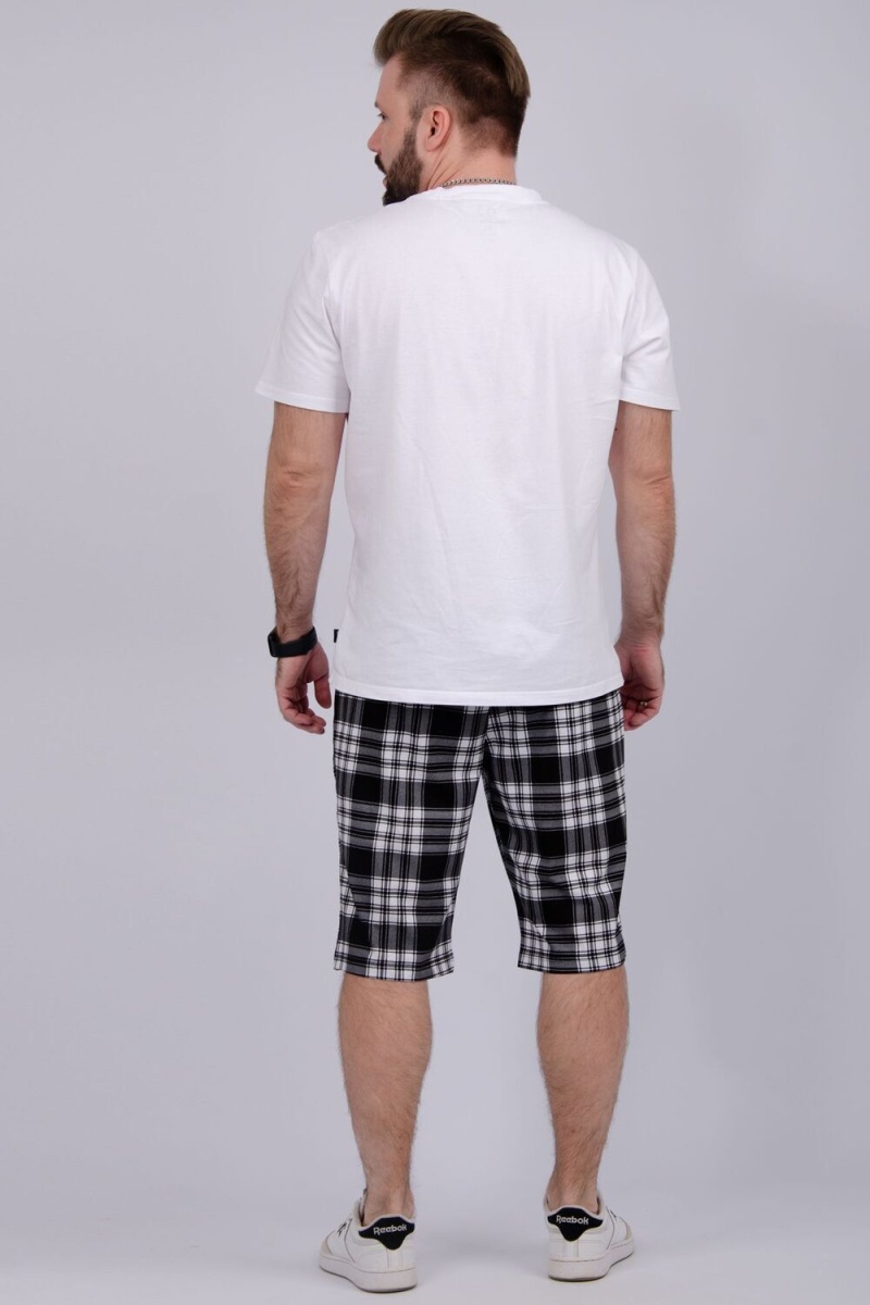 Шорты Прадо (бело-черная клетка)