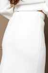 Юбка длинная макси с разрезом 388MLK (белый)