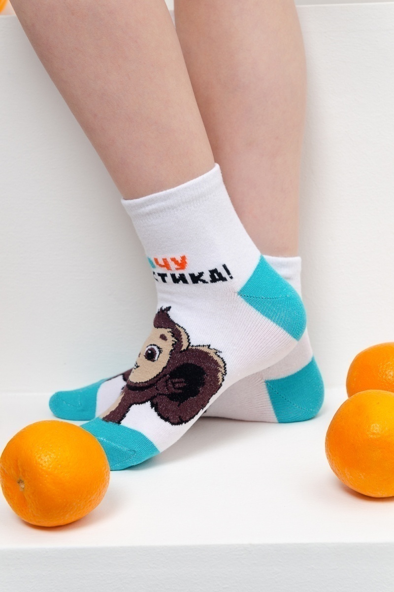 Детские носки стандарт Ушастик (белый)