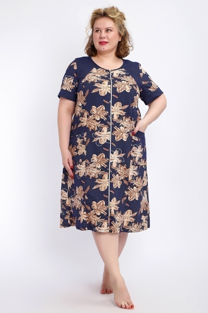 Халат 004 домашний (лилии)