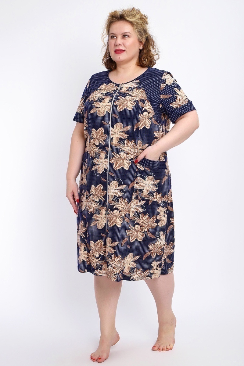 Халат 004 домашний (лилии)