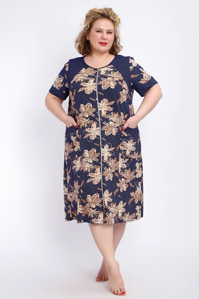 Халат 004 домашний (лилии)