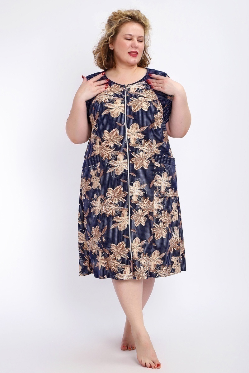 Халат 004 домашний (лилии)