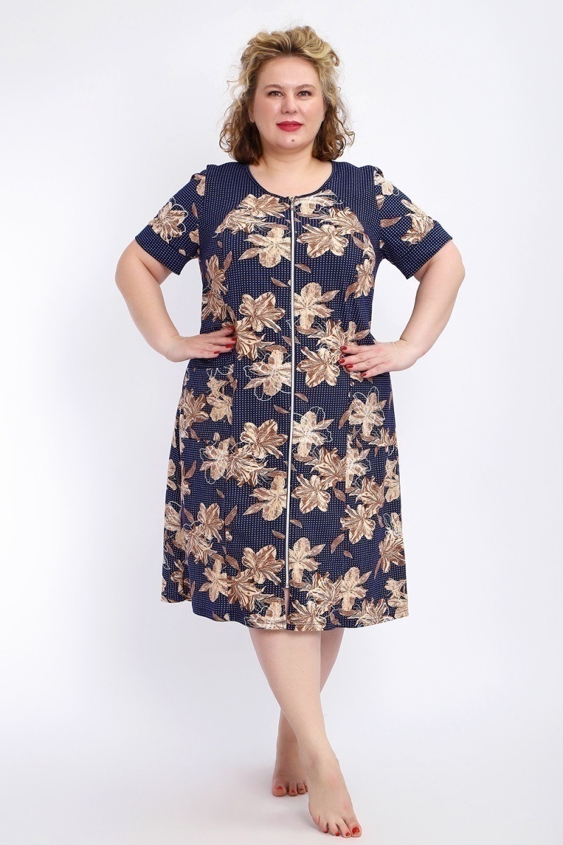 Халат 004 домашний (лилии)