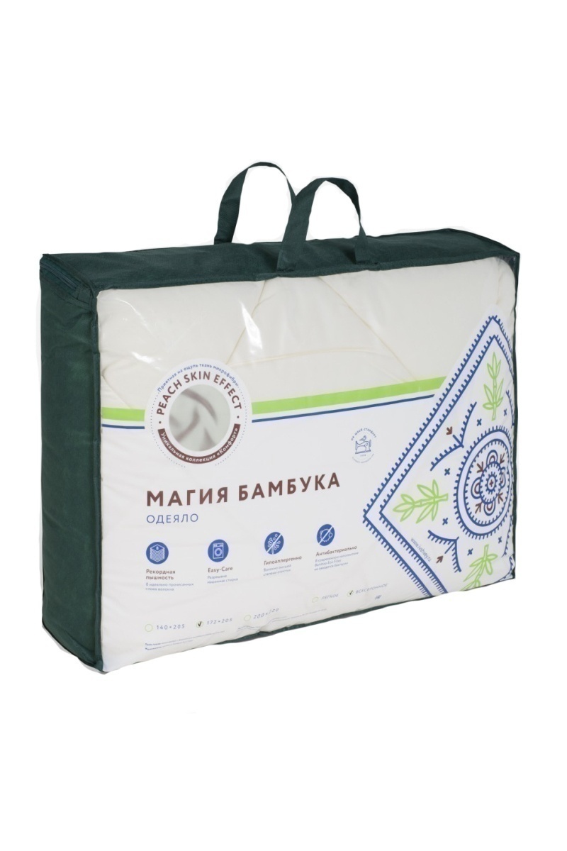 (П) Одеяло Магия бамбука "Комфорт" ИвШвейСтандарт всесезонное (300г/м2)