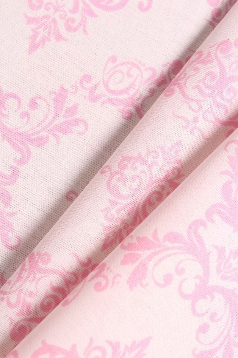 Ткань бязь 120г/м2, 150см "Дамаск" розовый арт. 8105/32