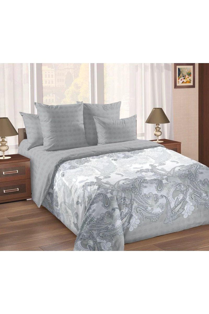 Ткань перкаль 110г/м2, 220см "Адам 1" арт. 206771 серый тип 1