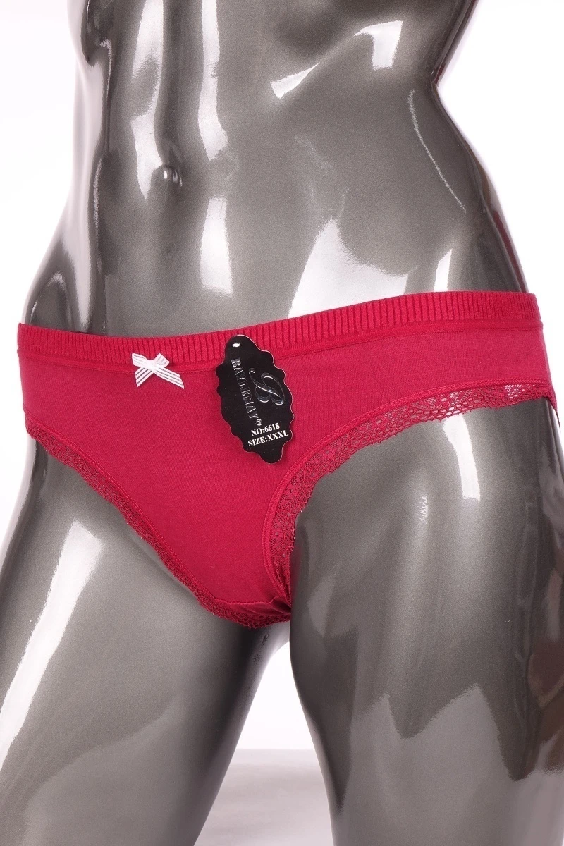 Трусы женские "Baylemay" 6618 - бордовый