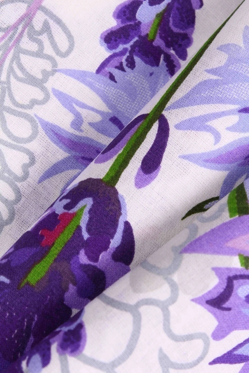 Ткань бязь 120г/м2, 220см "Васильки" арт. 28387/1 тип 1