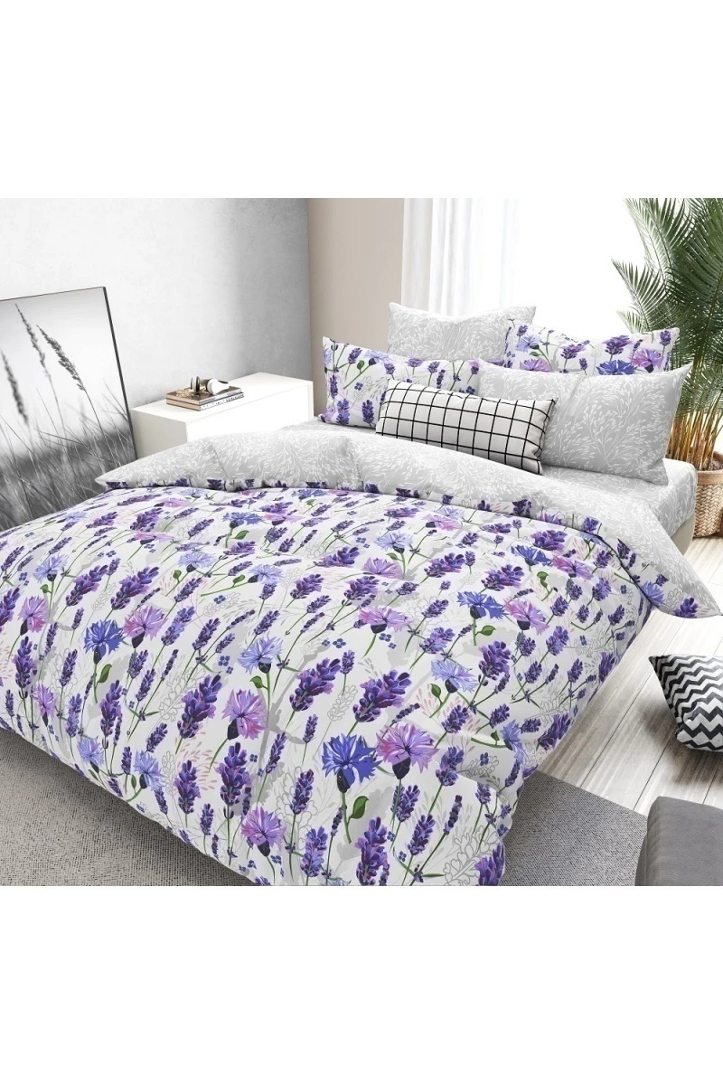 Ткань бязь 120г/м2, 220см "Васильки" арт. 28387/1 тип 1