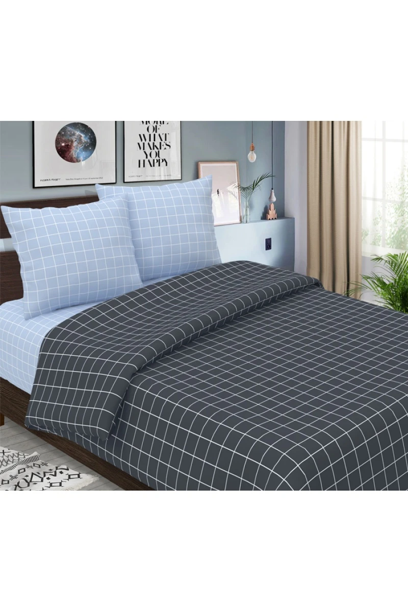 Ткань бязь 122г/м2, 220см "Мажор" серый  арт. 874-1+875-1 тип 1