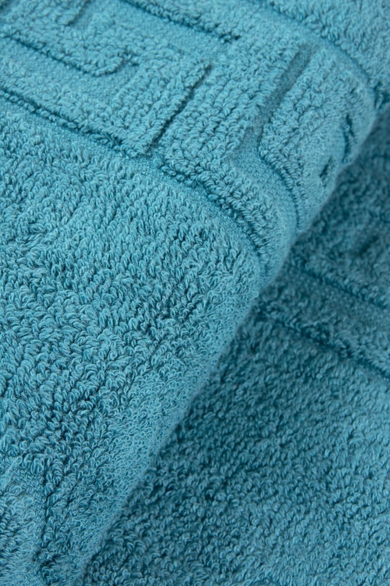 Коврик махровый Узбекистан Ножки (5207) - темно-зеленый (50х70)