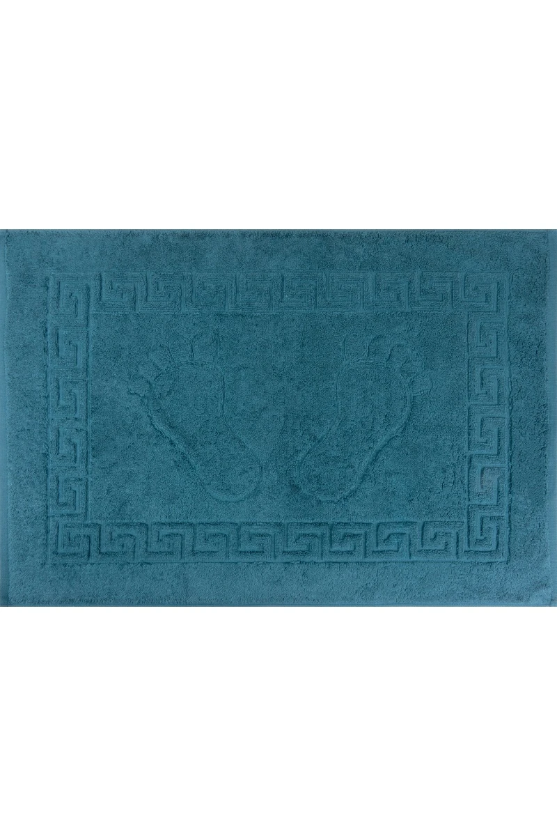 Коврик махровый Узбекистан Ножки (5207) - темно-зеленый (50х70)