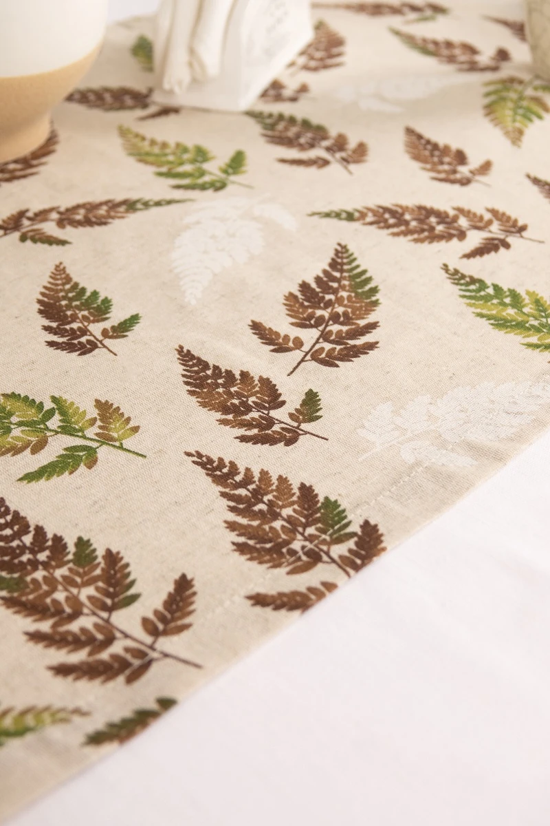 Дорожка полулен "ГП" Папоротник_