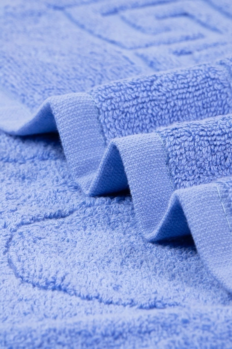 Коврик махровый Узбекистан Ножки (5207) - синий (50х70)