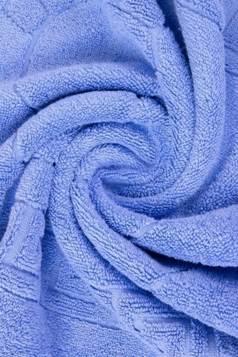 Коврик махровый Узбекистан Ножки (5207) - синий (50х70)