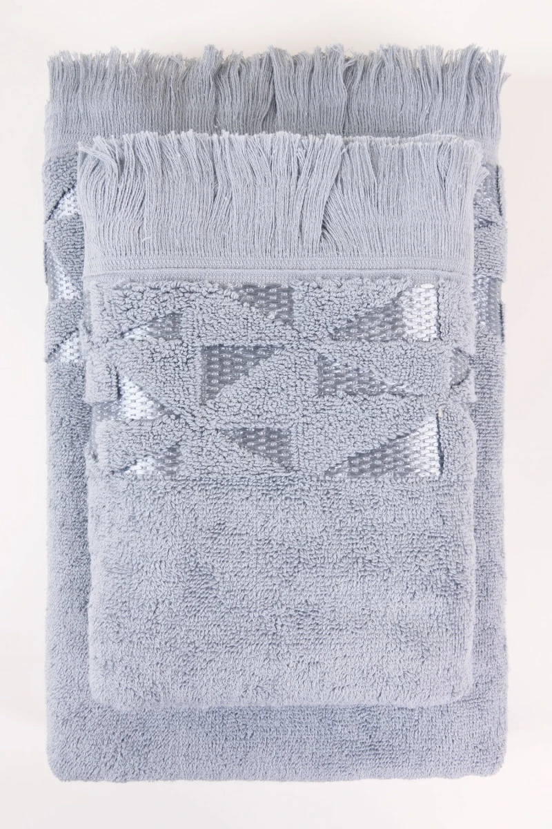 Полотенце махровое Созвездие (5071) - серо-голубой