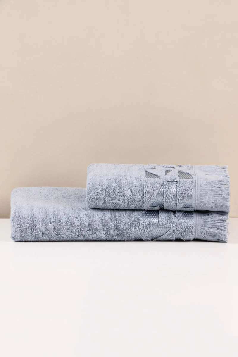 Полотенце махровое Созвездие (5071) - серо-голубой