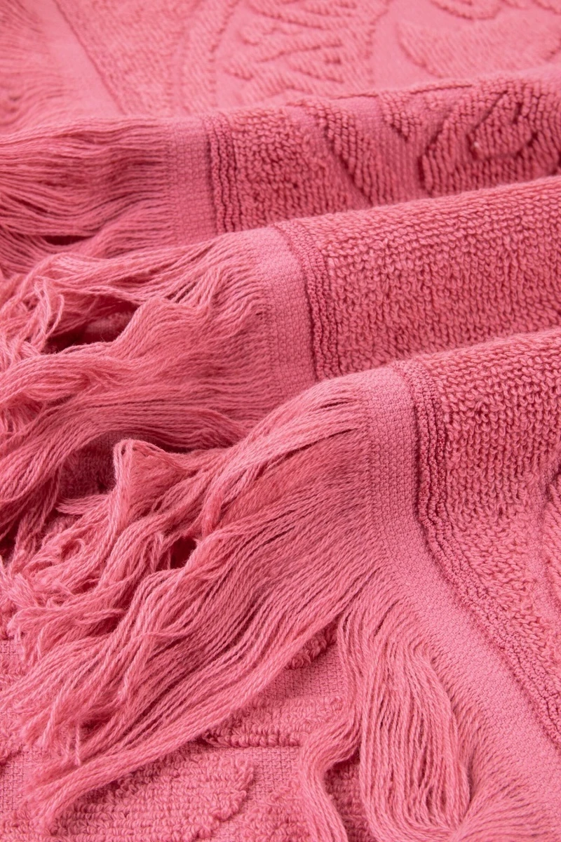 Полотенце махровое Узелочки (5121) - коралловый