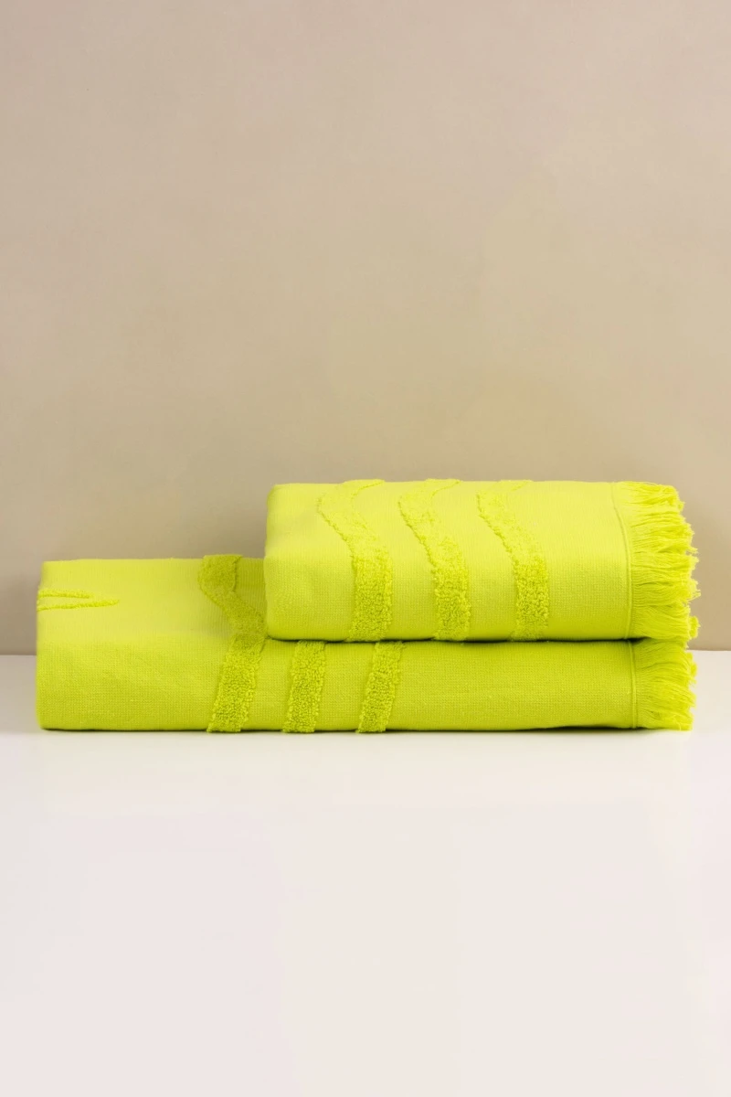 Полотенце махровое Safia Морская звезда (9112) - лимонный