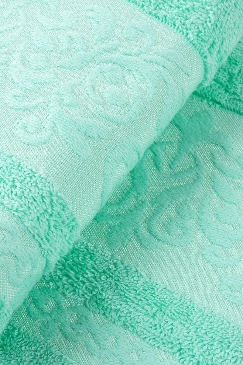 Полотенце махровое Криста - серо-зеленый