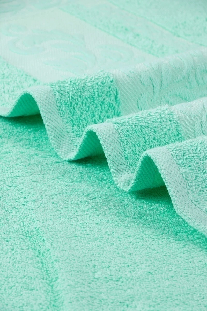 Полотенце махровое Криста - серо-зеленый