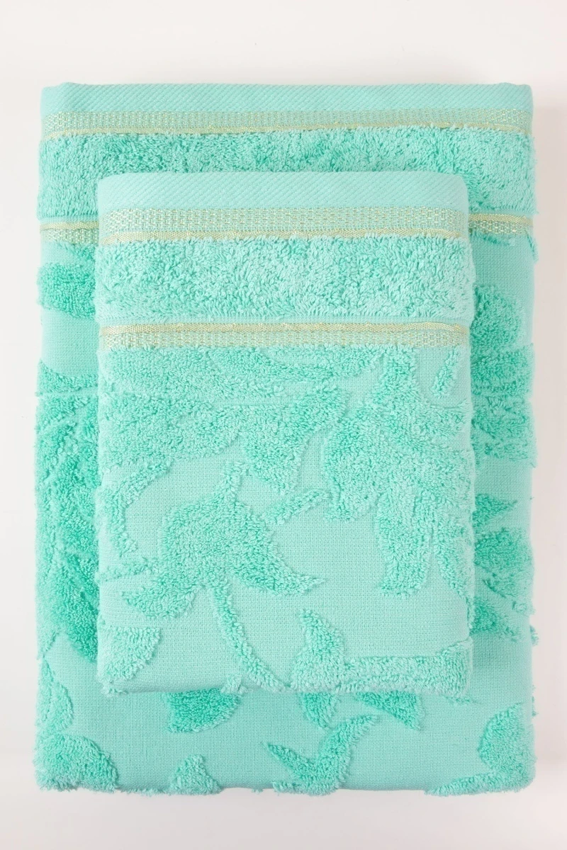 Полотенце махровое Safia Римини (5053) - зеленый