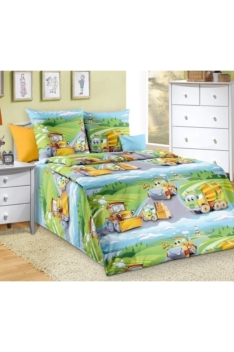 Ткань бязь 120г/м2, 150см "Дорожный патруль 1" арт. 205031