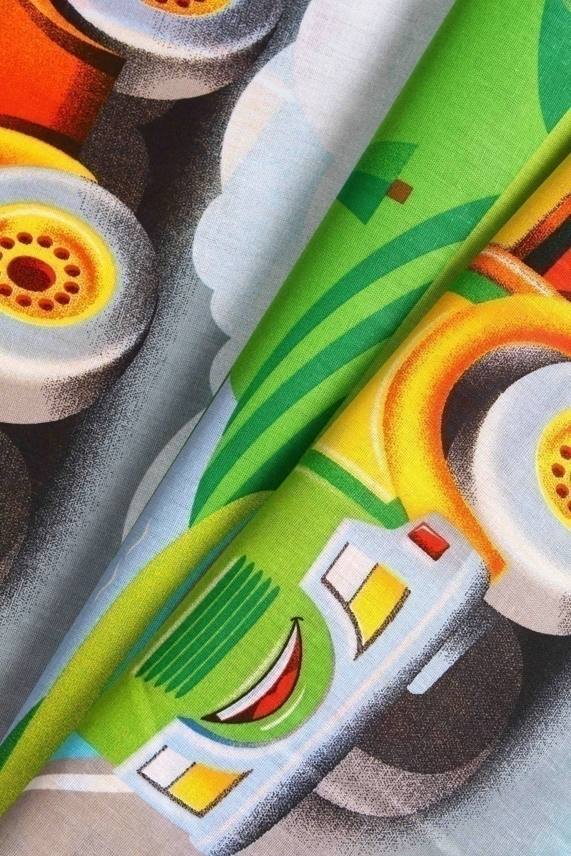 Ткань бязь 120г/м2, 150см "Дорожный патруль 1" арт. 205031