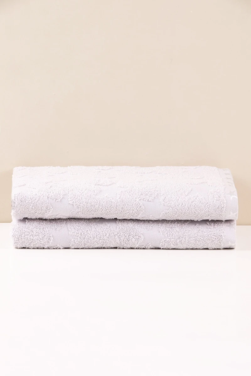 Полотенце махровое Safia STAR (5249) - светло-серый