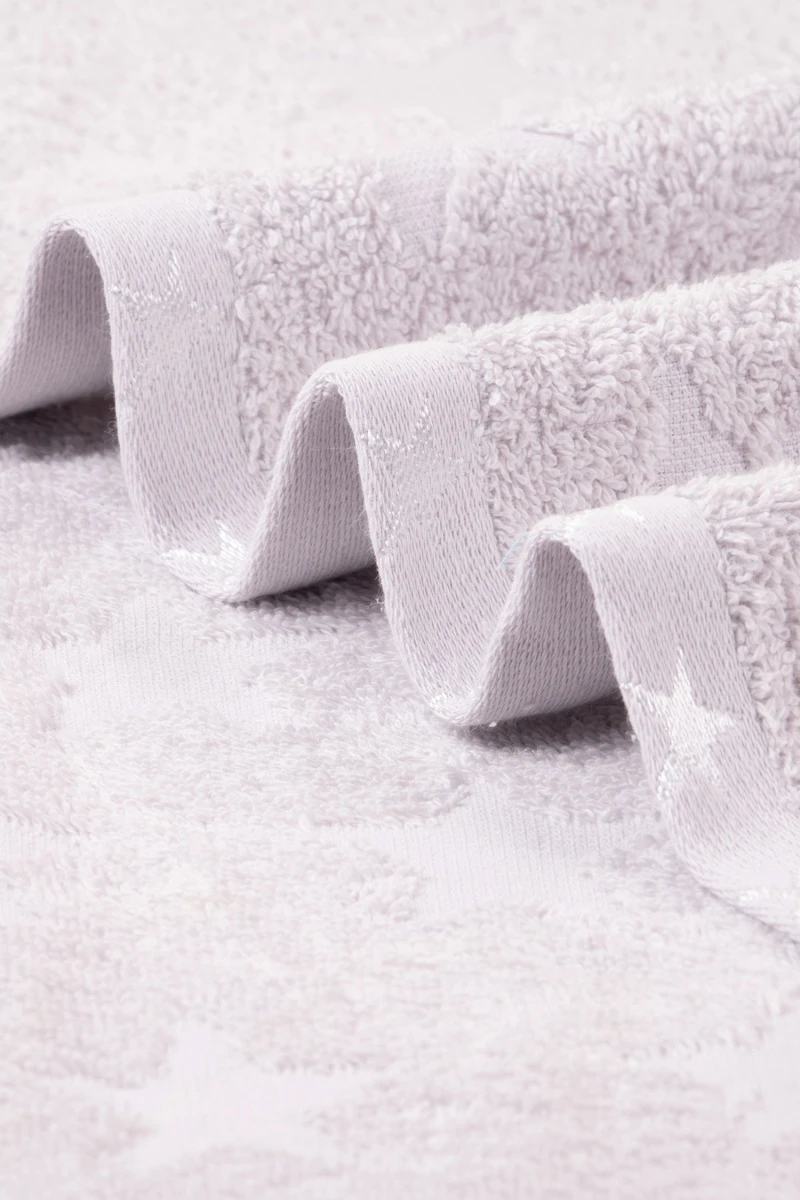 Полотенце махровое Safia STAR (5249) - светло-серый