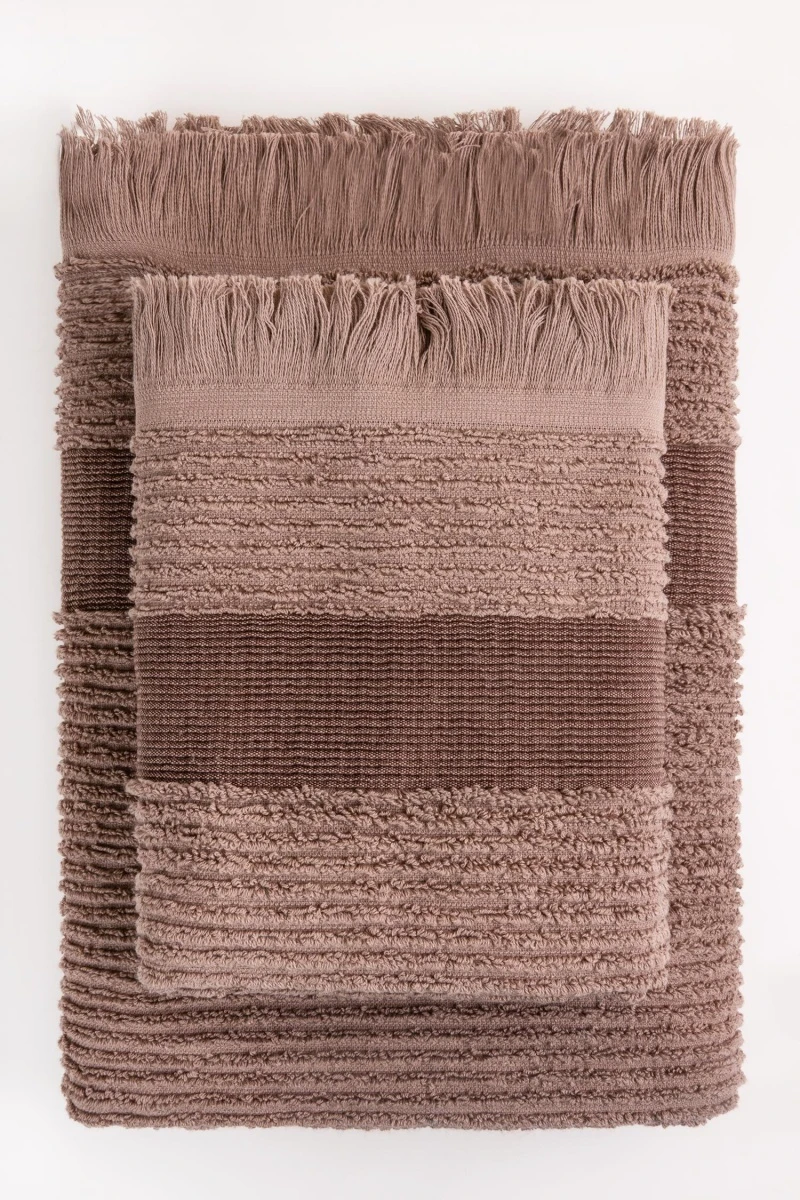 Полотенце махровое Safia VIP (1107) - коричневый