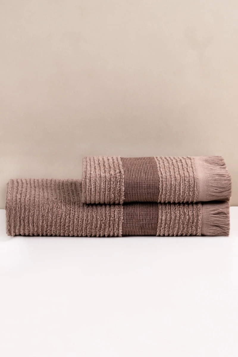 Полотенце махровое Safia VIP (1107) - коричневый