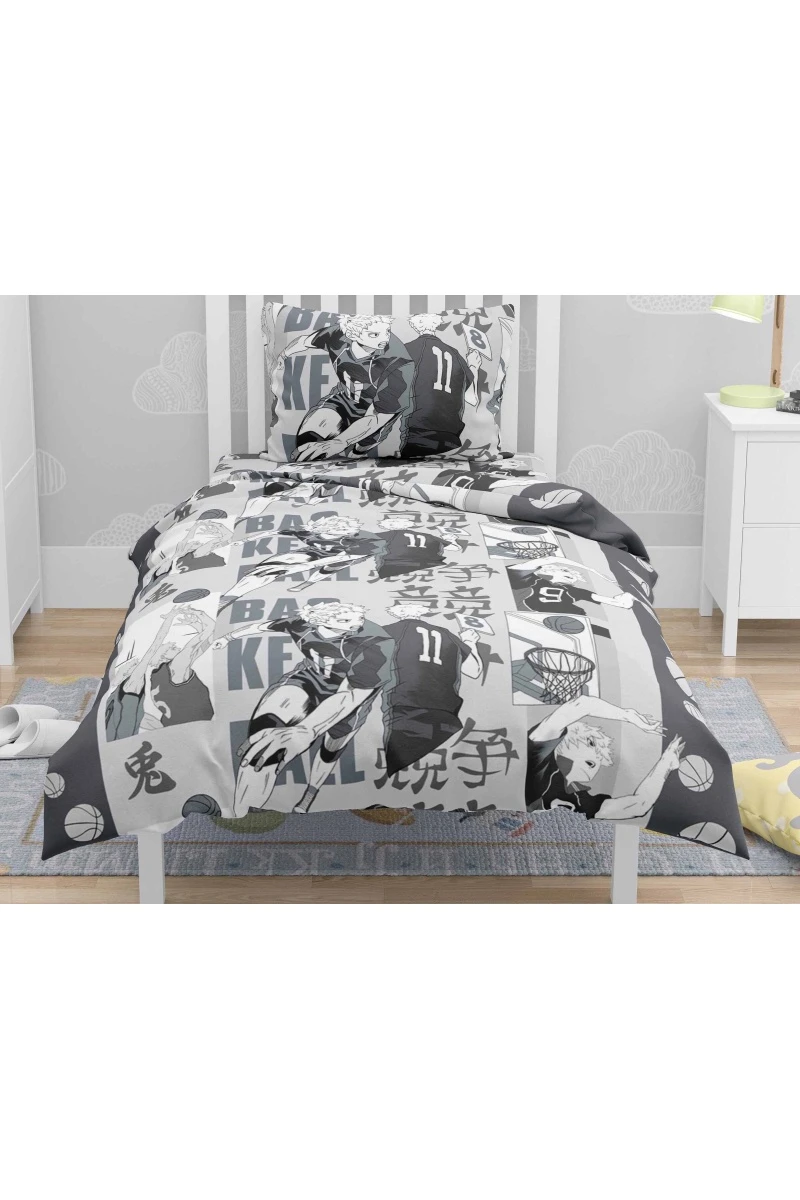 Ткань бязь 125г/м Кр. Талка, 150см "Баскетбол" черно-белый арт. 9930-2