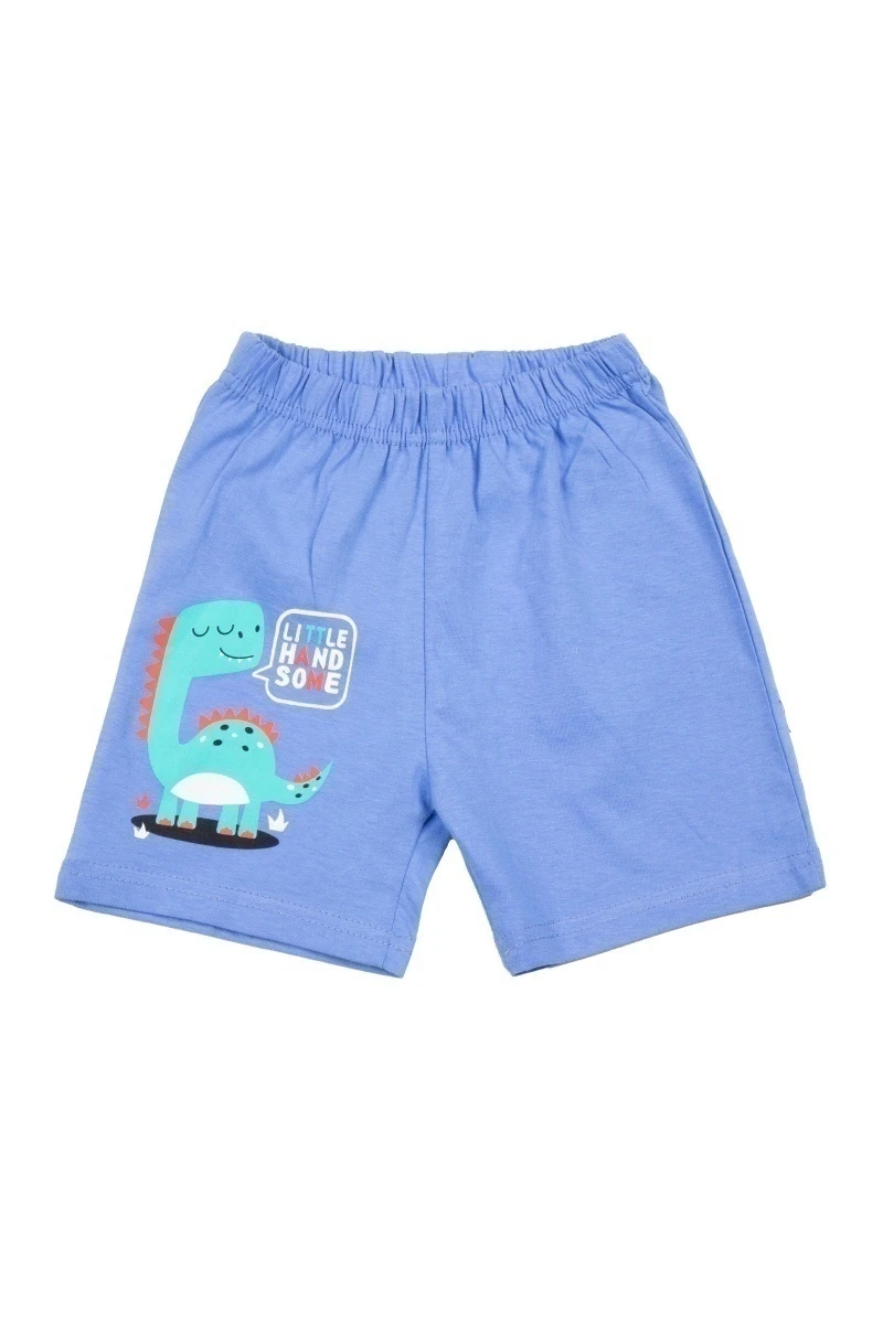 Шорты для мальчиков BK0101SH Васильковый (динозавр)