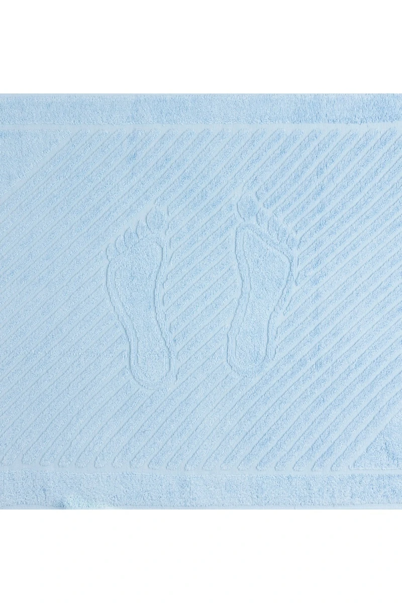 Коврик махровый Туркменистан 700 гр/м2 - голубой (blue bell) (50х70)